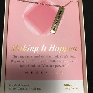14k Gold Necklace- “Making it happen. “